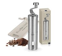 BEEM GRIND-2-GO Macinacaffè manuale - 40 g | macina conica | regolazione graduale | sacchetto di cotone | macinacaffè manuale | acciaio inox | caffè