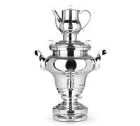 BEEM ROYAL+ Samowar - 15 l | acciaio inossidabile | bollitore turco elettrico | 3000 W | teiera in acciaio inox da 2 l con colino | bollitore da 15 l | Novità: dispenser con funzionamento con una sola