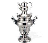 BEEM Samovar Beem Royal III Bollitore per Te ed Acqua Serbatoio 15.0 litri Teiera da 2.0 litri in Acciaio Lucido