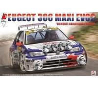 BEEMAX 1/24 PEUGEOT 306 MAXI EVO 2 1998 MONTE CARLO CLASS WINNER