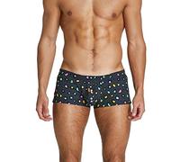 BEEMEN Low Rise - Boxer da uomo Mini Trunks, Nero , S