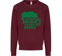 Been Irish For Many Beers St Patricks Day Uomo Sweatshirt Jumper