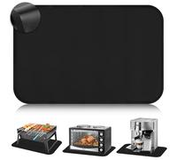 BEENNA Tappetino resistente al calore per friggitrice ad aria, 40 x 60 cm, protezione piano di lavoro, tappetino protettivo rivestito in silicone, ignifugo per piani di lavoro cucina