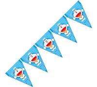 BeenSmile, BANDIERINE DORAEMON, Decorazione per Compleanno di Bambini, Articoli per Feste, Celebrazioni e Anniversari, 1 Pezzo, 3 M