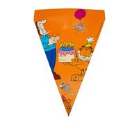 BeenSmile, BANDIERINE GARFIELD, Decorazione per Compleanno di Bambini, Articoli per Feste, Celebrazioni e Anniversari, 1 Pezzo, 3 M