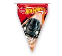 BeenSmile, BANDIERINE HOT WHEELS, Decorazione per Compleanno di Bambini, Articoli per Feste, Celebrazioni e Anniversari, 1 Pezzo, 3 M