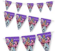 BeenSmile, BANDIERINE MONSTER HIGH, Decorazione per Compleanno di Bambini, Articoli per Feste, Celebrazioni e Anniversari, 1 Pezzo, 3 M