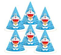 BeenSmile, CAPPELLI DA DORAEMON, Cappelli di Cartone, Decorazione per Compleanno di Bambini, Cappelli per Festa di Compleanno, 6 pezzi.