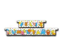 BeenSmile, Ghirlanda di buon compleanno Plim Plim Plim - Decorazione Plim Plim per feste per bambini, ideale per compleanni di 1 e 2 anni