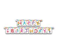 BeenSmile, Ghirlanda Peppa Pig, ghirlanda per festa Happy Birthday, decorazione di compleanno per bambini, feste a tema e celebrazioni per bambini, 1 pezzo
