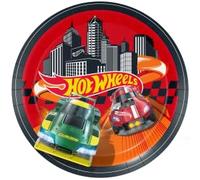 BeenSmile, HOT WHEELS 8 PIATTI 23 CM, Piatti Monouso per Feste di Compleanno per Bambini, Articoli per Decorazioni di Feste a Tema