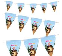 BeenSmile, Masha e Orso Compleanno 2 Anni, Piatti e Tovaglia, e Molto Altro per la Tua Festa, Rendetelo Indimenticabile