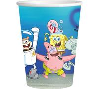 BeenSmile, SPONGEBOB BICCHIERI, Bicchieri per Bambini, Decorazione per Compleanno di Bambini, Articoli per Feste, 8 Unità, 250 Ml