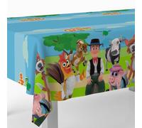 BeenSmile, Tovaglia Compleanno Zenon Farm, Tovaglia per Decorazione di Compleanno, Articoli per Feste per Bambini, Celebrazioni e Compleanni, 1 Tovaglia Riutilizzabile 120 x 180 cm,