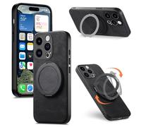 BEENTRYS Cover Magnetica per Honor 400 Custodia,Anello Supporto Sottile Morbido PU Leather Supporto Auto Magnetico Regalo Fotocamera Antiurto Protettiva Custodia-Nero