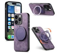 BEENTRYS Cover Magnetica per Honor 400 Pro Custodia,Anello Supporto Sottile Morbido PU Leather Supporto Auto Magnetico Regalo Fotocamera Antiurto Protettiva Custodia-Viola