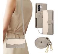 BEENTRYS Cover Portafoglio per Realme C61 / C63 / Note 60,Pelle PU Tasca con Cerniera Porta Carte Slot per Schede Supporto Donna Ragazza Magnetica Antiurto Custodia a Libro-Grigio