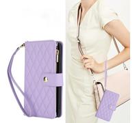 BEENTRYS Cover Portafoglio per Samsung Galaxy A70 / A70S,Pelle PU Porta Carte Slot per Schede Tasca con Cerniera Supporto Magnetica Donna Ragazza Antiurto Custodia a Libro-Viola