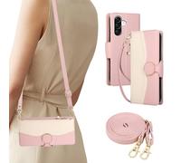 BEENTRYS Cover Portafoglio per VIVO V60 lite,Pelle PU Tasca con Cerniera Porta Carte Slot per Schede Supporto Donna Ragazza Magnetica Antiurto Custodia a Libro-Rosa
