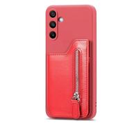 BEENTRYS Cover Portafoglio per Xiaomi Redmi 9C / 9C NFC / 9 Activ Cover a Libro,Pelle PU Slot Carte Tasca con Cerniera Magnetica Supporto Flip Case Protettiva Antiurto Custodia-Rosso
