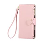 BEENTRYS Cover Portafoglio per Xiaomi Redmi A5 4G / Poco C71 4G 171,Flip Pelle PU Tasca con Cerniera Porta Carte Slot per Schede Supporto Magnetica Polso Antiurto Custodia a Libro-Rosa
