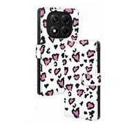 BEENTRYS Cover Portafoglio per Xiaomi Redmi Note 14 Pro 5G/Note 14 Pro+/POCO X7,Motivo Leopardata in Pelle PU Cover a Libro Porta Carte Supporto Magnetica Antiurto Custodia per Donna Ragazza-BW