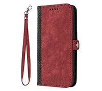 BEENTRYS Cover Portafoglio per ZTE Blade A56 Pro Cover a Libro,Pelle PU Slot Carte Funzione Supporto Stand Protezione Chiusura Magnetica Protettiva Antiurto Custodia-Rosso