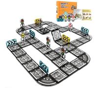 Beeoecm Costruzioni Magnetiche Strada, 52 Pezzi Strada Magnetica Bambini, Tessere Magnetiche Bimbo, Piastrelle Magnetiche Giocattoli Regalo Bambino 3 4 5 6 7 8 anni