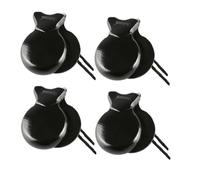BEEOFICEPENG 4 Pezzi Nacchere Spagnole Nacchere Tradizionali di Flamenco Nacchere a Percussione a Mano in Legno Strumento Musicale per Principianti-C