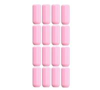 BEEOFICEPENG Accessori elastici in silicone per evitare perdite, colline a prova di perdite, riutilizzabili per articoli da toeletta, 16 pezzi, rosa