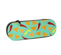 BEEOFICEPENG Astuccio, carino e delizioso tortilla alla moda, astuccio in pelle, astuccio per penne, scuola per ufficio, portagioie, porta pennelli per trucco.