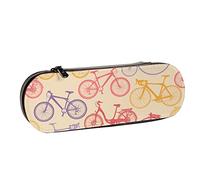 BEEOFICEPENG Astuccio, Competizione sportiva d'arte emozionante Ciclismo Divertente, Astuccio in pelle Astuccio per penne Ufficio Scuola, Portagioielli Porta pennelli per trucco