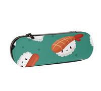 BEEOFICEPENG Astuccio, delizioso e gustoso sushi, astuccio in pelle, astuccio per penne, scuola per ufficio, portagioie, porta pennelli per trucco.
