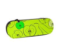 BEEOFICEPENG Astuccio, frutta moda verde dolce verde pera, astuccio in pelle borsa per penne ufficio scuola, portagioielli porta pennelli per trucco