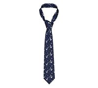 BEEOFICEPENG Cravatta da uomo, note musicali sassofoni, cravatta morbida formale da gentiluomo da sposa, Blu