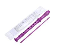 BEEOFICEPENG Flauto Soprano Viola un 8 Fori con di Pulizia, Registratore un Chiave C nel Stile Tedesco per Bambini, Studenti Principianti