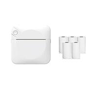 BEEOFICEPENG Mini Stampante per etichette termiche portatile Studente Domanda sbagliata Stampante per codici a barre di foto Stampante per etichette con carta termica