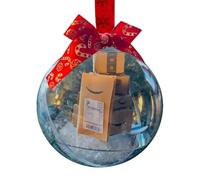 BEEOFICEPENG Sfera Ornamentale di Natale Decorazione dell'albero di Natale Sfera Trasparente Ornamento della Casa Sfera Da Appendere Regalo Squisito - Spedizione Express