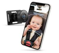 BEEPER BABEECAM 0 - Fotocamera per auto senza onde con app per smartphone iOS Android, kit di sorveglianza per bambini incorporato su poggiatesta visione notturna auto, grandangolo 125°, cablato USB-C
