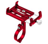 BEEPER - Supporto universale per telefono in metallo ultra resistente (rosso)