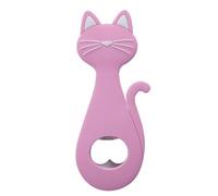 Beer Bottle Opener, Cat Shape Bottle Opener with Magnetic Back, Portable Soft Wrapped Household Kitchen Supplies, Stainless Steel Fridge Magnets for Cabin Hotel Bar