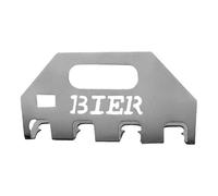 Beer Carrier, Bottle Holder with Opener, Portable Beverage Tote, Manual Kitchen Gadget, Sturdy Drink Organizer for Bartender, Beach, Travel, Picnic, Backyard, 15.75x6.3x1.97 inches