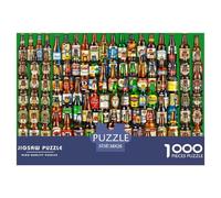 Beer Collection Display Durable Interlocking Pieces Fun Hobby for Spare Time, Evenings, Weekends And Holiday Breaks 38x26cm/1000pcs