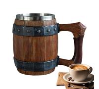 BEER - Coppa per canna di whisky | Tazza in legno di birra fatta a mano | Antique Men Barrel Cup Coppa di Natale Days Day Day Uniquee Bewinking Style vintage Festivo Gift Idea tradizionale Stein