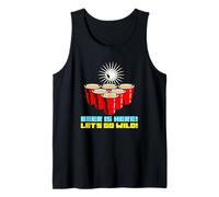 Beer Is Here Let's Go Wild Party Beer Pong - Gioco da Bere Canotta