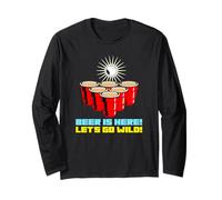 Beer Is Here Let's Go Wild Party Beer Pong - Gioco da Bere Maglia a Manica
