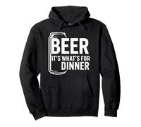 Beer It's What For Dinner - Citazione divertente per gli amanti della birra Felpa con Cappuccio