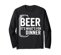 Beer It's What For Dinner - Citazione divertente per gli amanti della birra Maglia a Manica