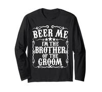 Beer Me Im The Brother of The Groom - Regalo per Addio al Celibato Maglia a Manica