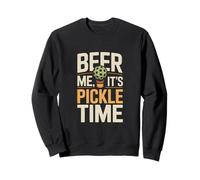 Beer Me It's Pickle Time Fun Pickleball Felpa